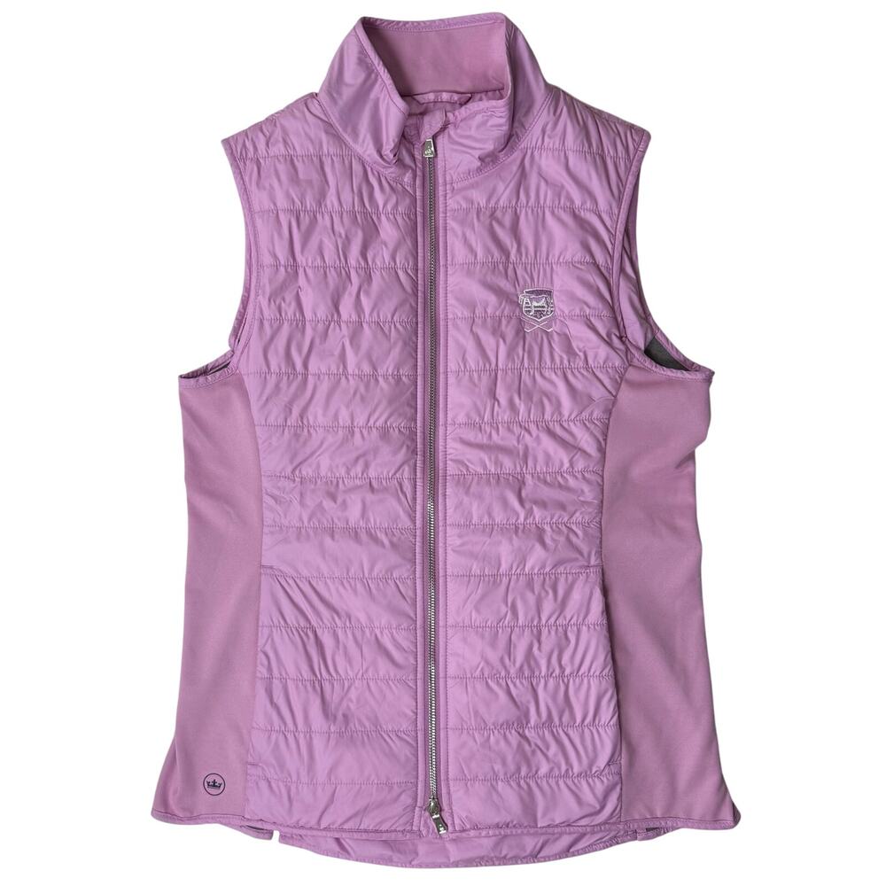 PETER MILLAR Sz M Fuse Hybrid Stretch Golf Vest Wind Water Resistant Lavender